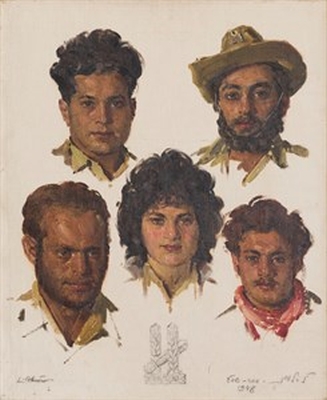 Five Heads of Palmach Fighters